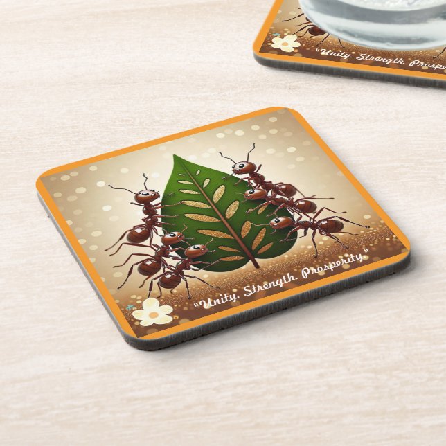 "Leaf of Unity" Beverage Coaster (Left Side)