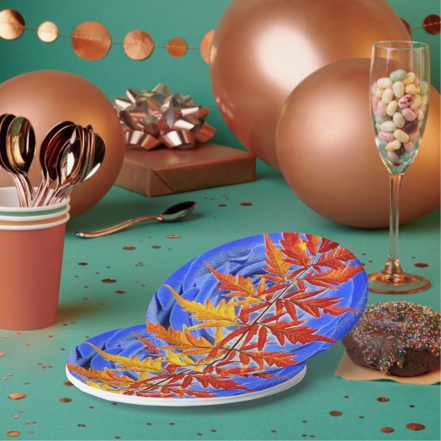 Leaf Paper Plates (Multi)