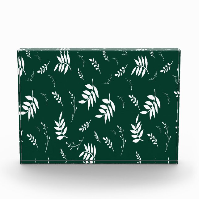 leaf pattern acrylic award (Front)