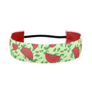 Leaf pattern and Watermelons Athletic Headband
