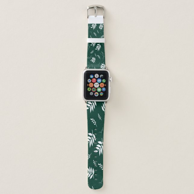 leaf pattern apple watch band (Front)
