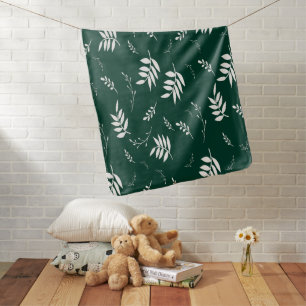 leaf pattern baby blanket