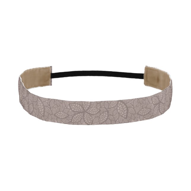 Leaf pattern border and background athletic headband (Front)