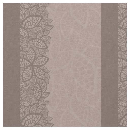 Leaf pattern border and background fabric