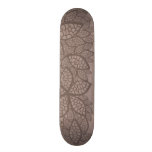 Leaf pattern border and background skateboard