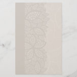 Leaf pattern border and background stationery
