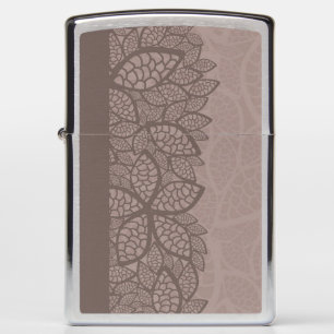 Leaf pattern border and background zippo lighter