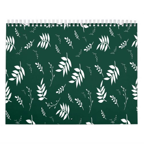 leaf pattern calendar