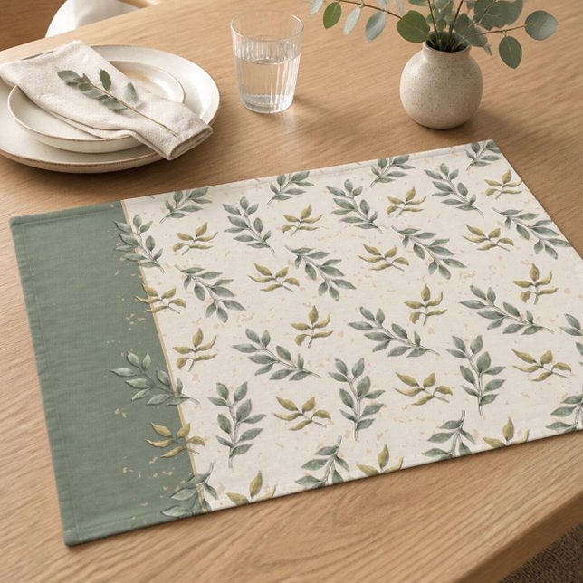 Leaf Pattern Cloth Placemat (Creator Uploaded)