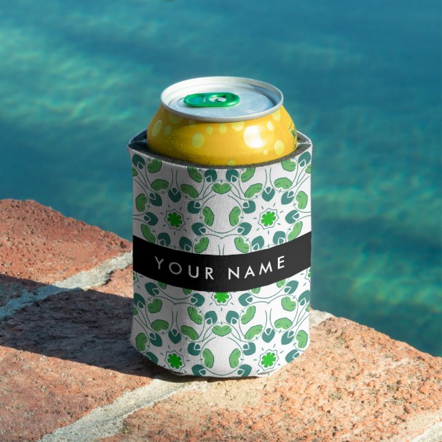 Leaf Pattern, Green Leaves, Your Name Can Cooler (In Situ Pool)