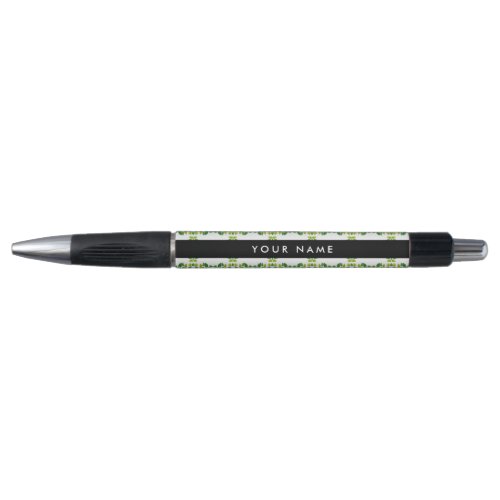 Leaf Pattern Green Leaves Your Name Pen