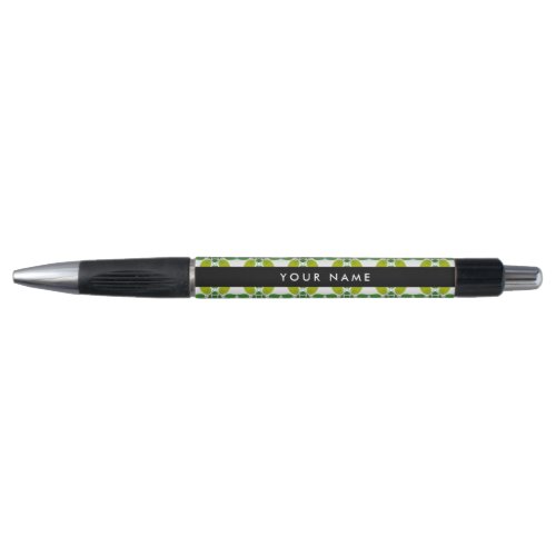 Leaf Pattern Green Leaves Your Name Pen