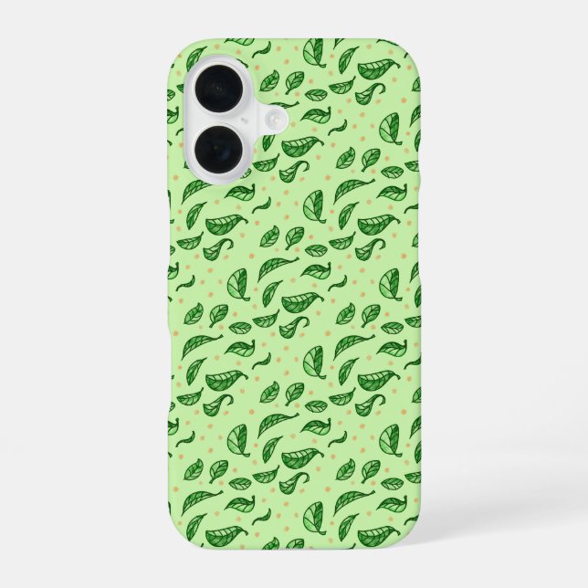 Leaf Pattern iPhone Case (Back)