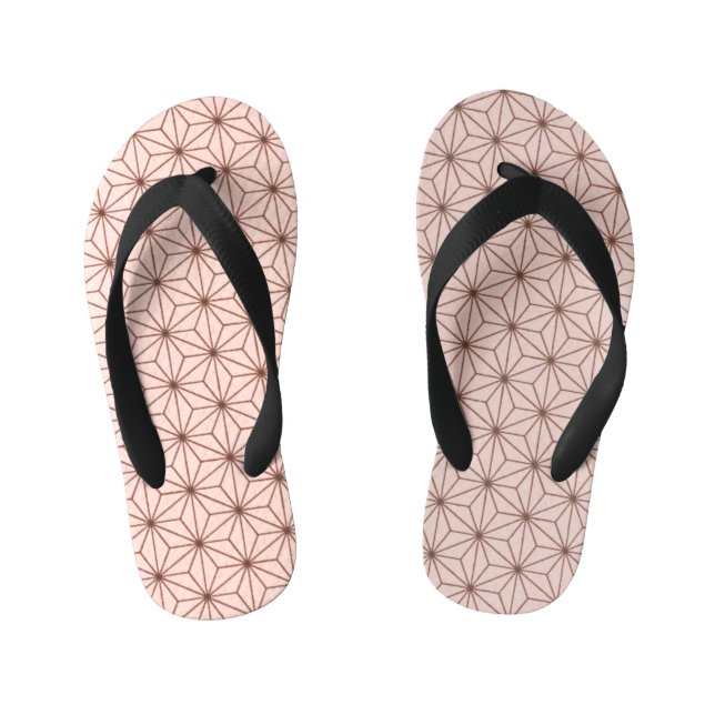 leaf pattern kid's flip flops (Footbed)