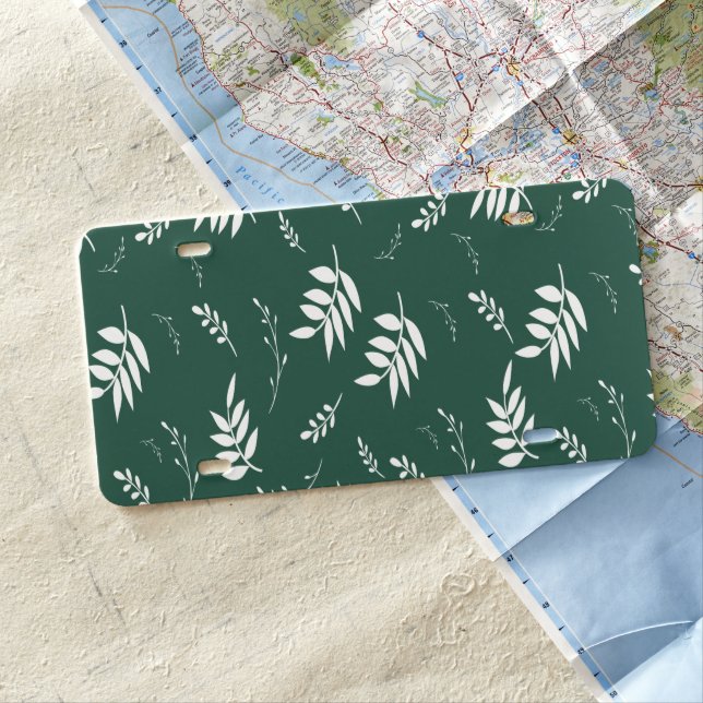 leaf pattern license plate (In Situ)