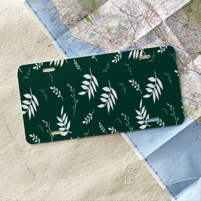 leaf pattern license plate (In Situ)