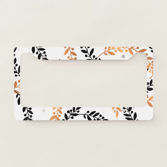 Leaf Pattern License Plate Frame (Front)