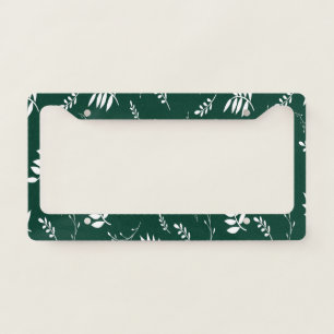 leaf pattern license plate frame