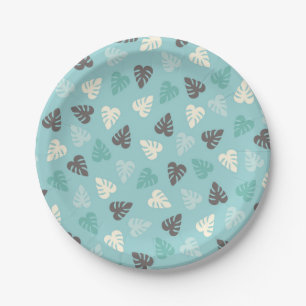 Leaf Pattern Paper Plates
