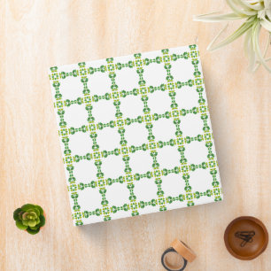 Leaf Pattern, Pattern Of Leaves, Green Leaves 3 Ring Binder