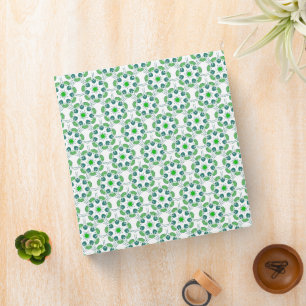 Leaf Pattern, Pattern Of Leaves, Green Leaves 3 Ring Binder