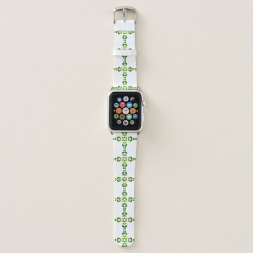 Leaf Pattern Pattern Of Leaves Green Leaves Apple Watch Band