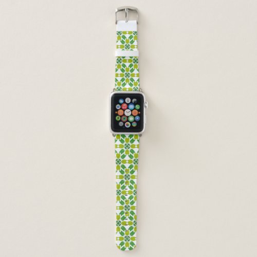 Leaf Pattern Pattern Of Leaves Green Leaves Apple Watch Band