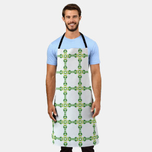 Leaf Pattern, Pattern Of Leaves, Green Leaves Apron