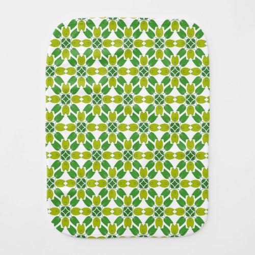 Leaf Pattern Pattern Of Leaves Green Leaves Baby Burp Cloth