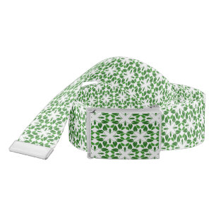 Leaf Pattern, Pattern Of Leaves, Green Leaves Belt