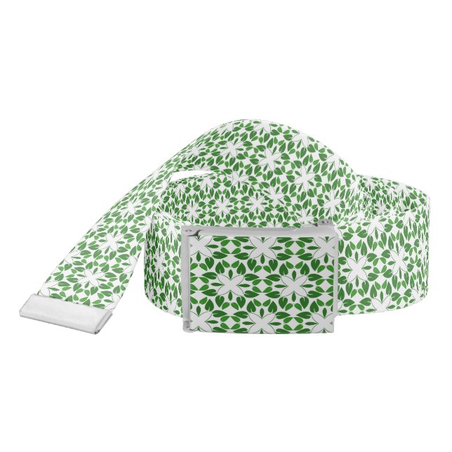 Leaf Pattern, Pattern Of Leaves, Green Leaves Belt (Snake)