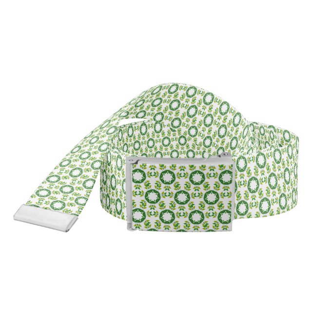 Leaf Pattern, Pattern Of Leaves, Green Leaves Belt (Snake)