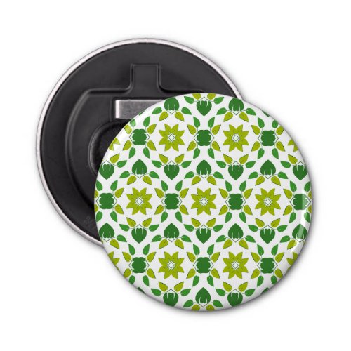 Leaf Pattern Pattern Of Leaves Green Leaves Bottle Opener