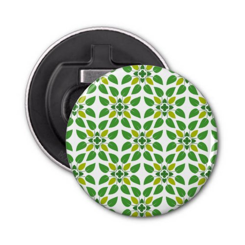 Leaf Pattern Pattern Of Leaves Green Leaves Bottle Opener