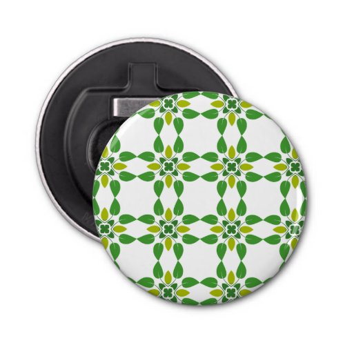 Leaf Pattern Pattern Of Leaves Green Leaves Bottle Opener