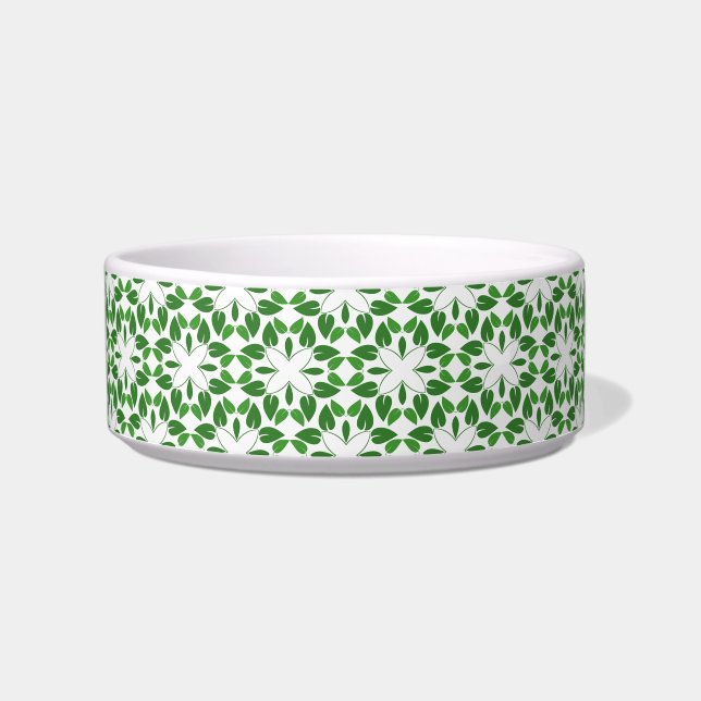 Leaf Pattern, Pattern Of Leaves, Green Leaves Bowl (Front)