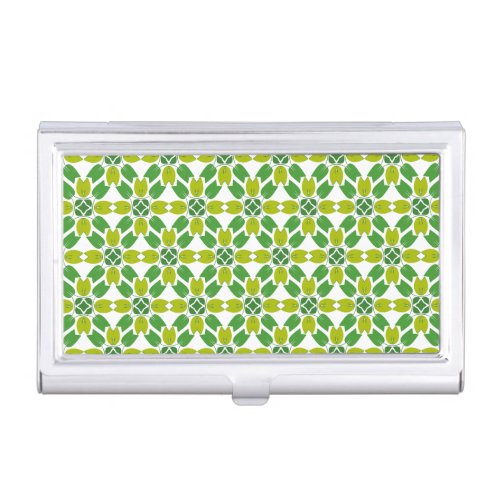 Leaf Pattern Pattern Of Leaves Green Leaves Business Card Case