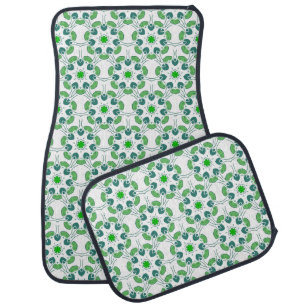 Leaf Pattern, Pattern Of Leaves, Green Leaves Car Floor Mat
