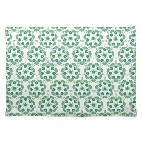 Leaf Pattern Pattern Of Leaves Green Leaves Cloth Placemat