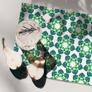 Leaf Pattern, Pattern Of Leaves, Green Leaves Cloth Placemat