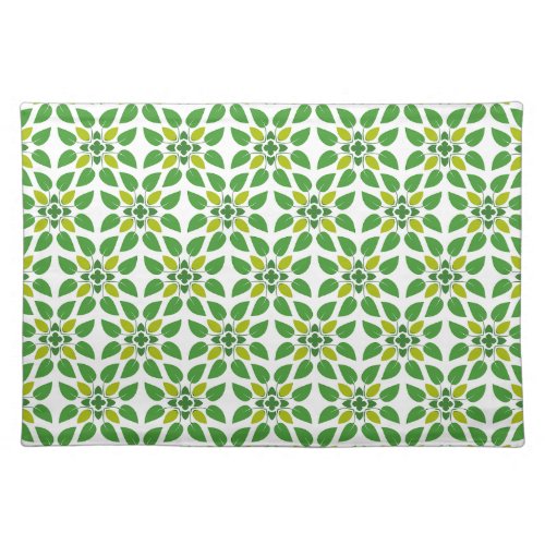 Leaf Pattern Pattern Of Leaves Green Leaves Cloth Placemat