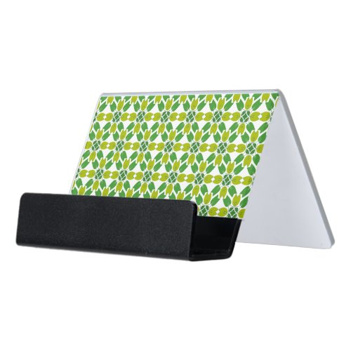 Leaf Pattern Pattern Of Leaves Green Leaves Desk Business Card Holder