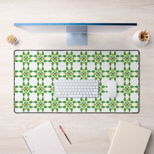 Leaf Pattern Pattern Of Leaves Green Leaves Desk Mat