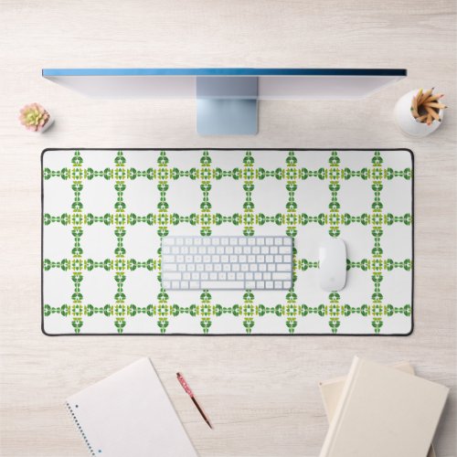 Leaf Pattern Pattern Of Leaves Green Leaves Desk Mat