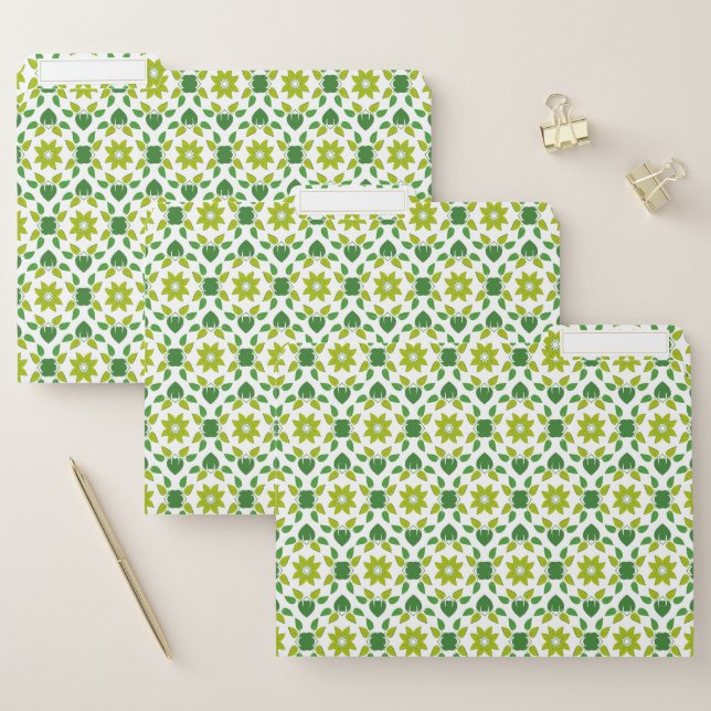 Leaf Pattern, Pattern Of Leaves, Green Leaves File Folder (Set)