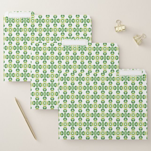 Leaf Pattern, Pattern Of Leaves, Green Leaves File Folder (Set)