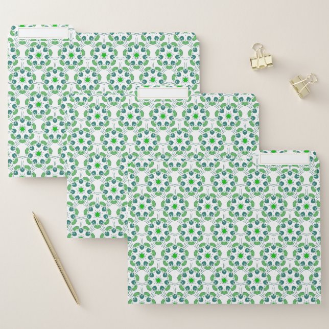 Leaf Pattern, Pattern Of Leaves, Green Leaves File Folder (Set)