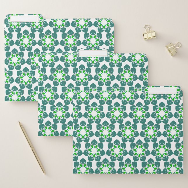 Leaf Pattern, Pattern Of Leaves, Green Leaves File Folder (Set)