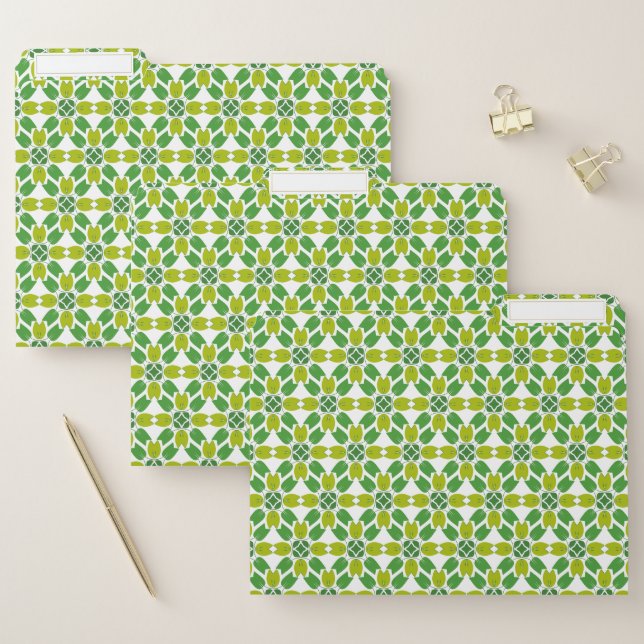 Leaf Pattern, Pattern Of Leaves, Green Leaves File Folder (Set)