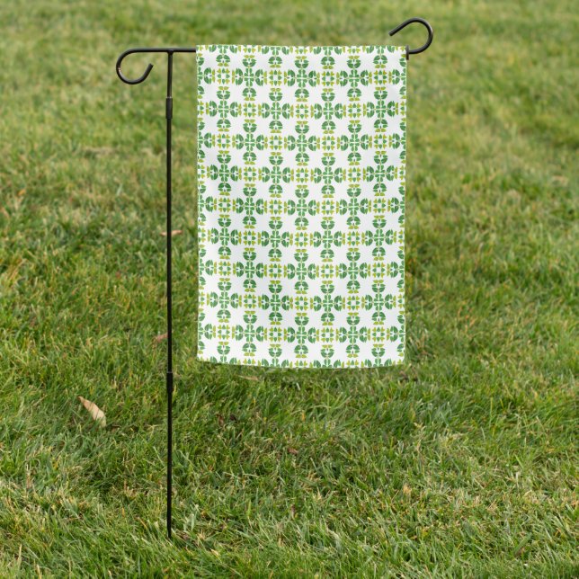 Leaf Pattern, Pattern Of Leaves, Green Leaves Garden Flag (In SItu)